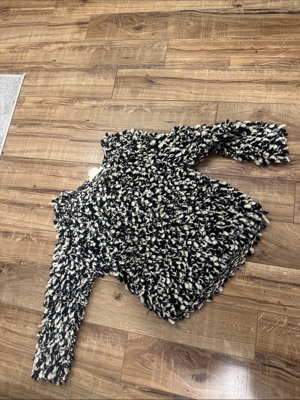 Isabel Marant Black and White Chunky Knit Sweater